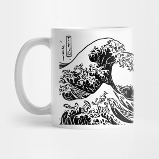 Tsunami | The Great Wave Off Kanagawa | Katsushika Hokusai | Line art Mug